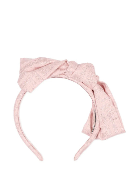  Fendi Kids Bow-detail Headband - Pink 