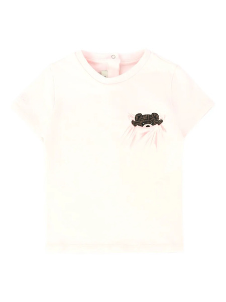  Fendi Kids Cotton-blend T-shirt - Pink 
