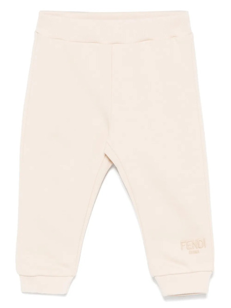  Fendi Kids Cotton Track Pants - Neutrals 