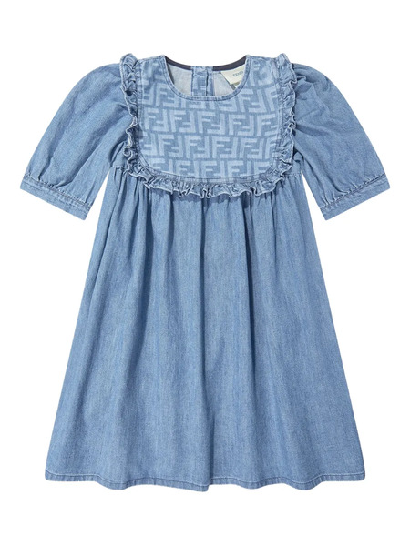  Fendi Kids Denim Dress - Blue 