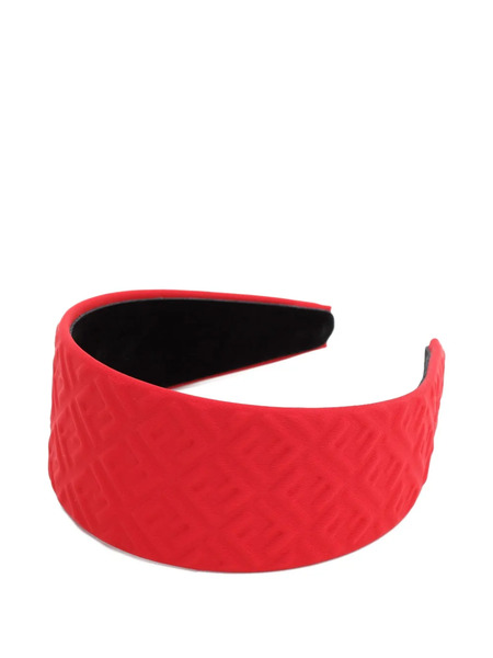  Fendi Kids Ff-embossed Headband - Red 