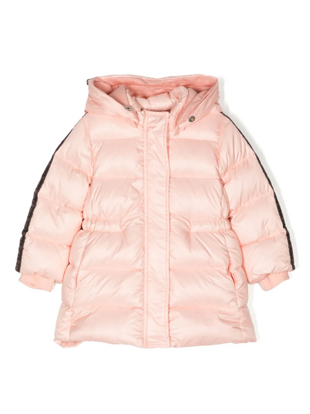  Fendi Kids Ff Logo-print Padded Coat - Pink 