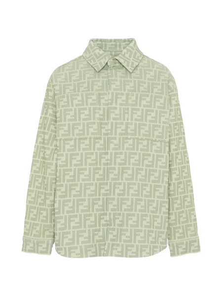  Fendi Kids Ff-motif Shirt - Green 
