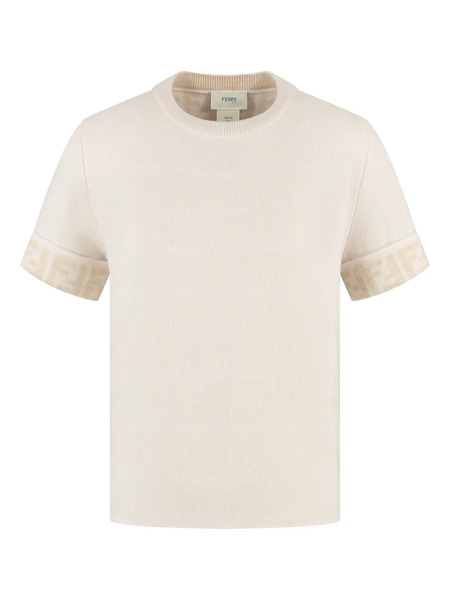  Fendi Kids Ff-motif T-shirt - Neutrals 