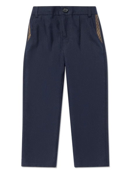  Fendi Kids Ff-print Trousers - Blue 