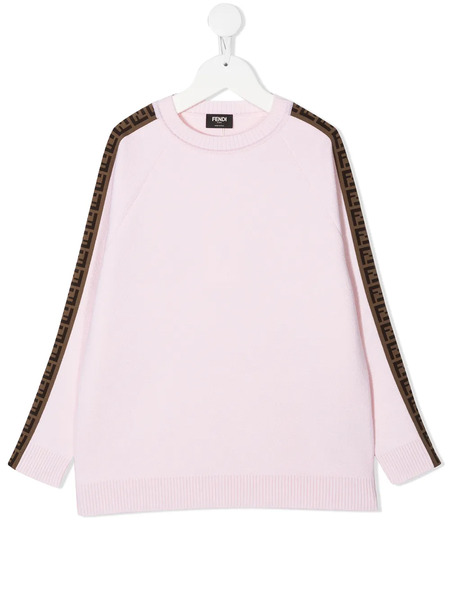  Fendi Kids Ff-trim Jumper - Pink 