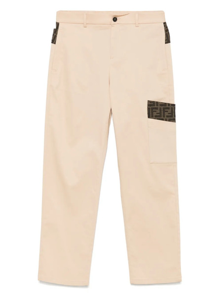  Fendi Kids Gabardine Trousers - Neutrals 