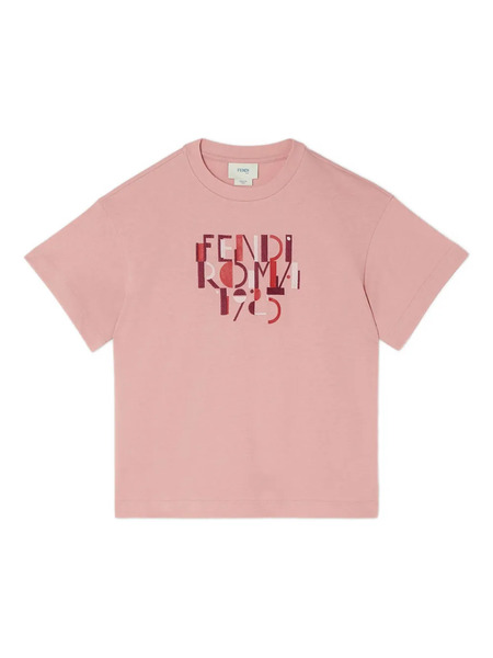  Fendi Kids Graphic-print T-shirt - Pink 