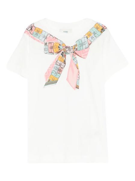  Fendi Kids Graphic T-shirt - White 