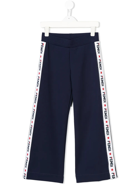  Fendi Kids Logo Band Track Pants - Blue 
