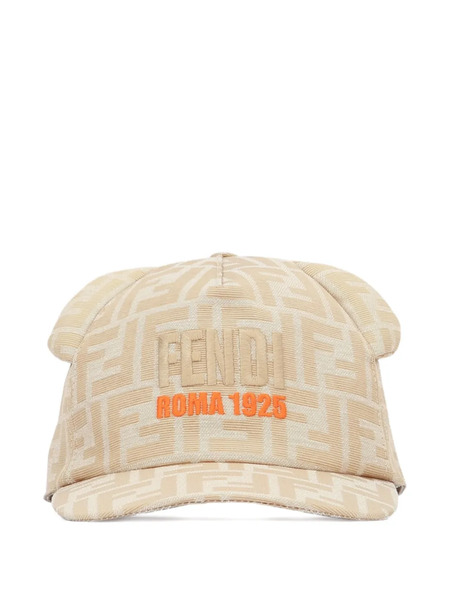  Fendi Kids Logo-embroidery Baseball Hat - Neutrals 
