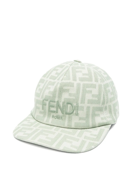  Fendi Kids Logo-pattern Cap - Green 