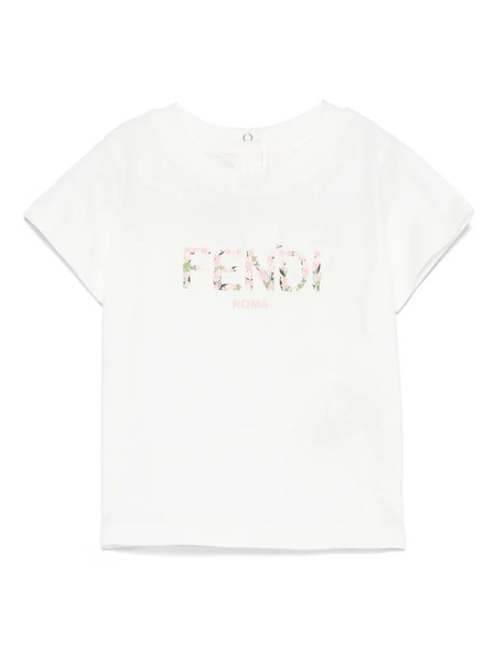  Fendi Kids Logo-print T-shirt - White 