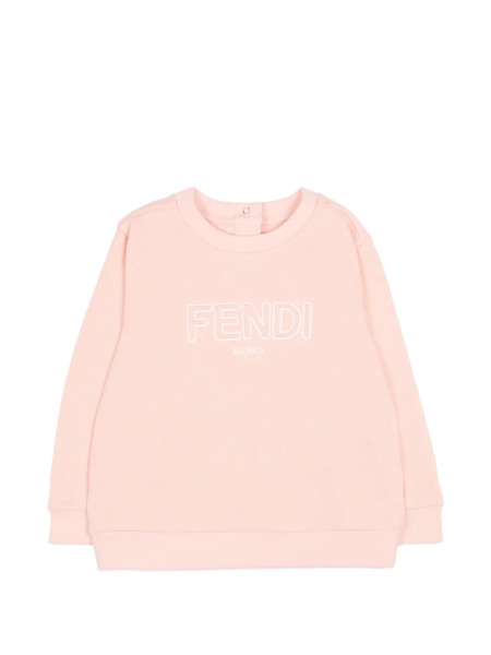  Fendi Kids Logo Sweatshirt - Pink 
