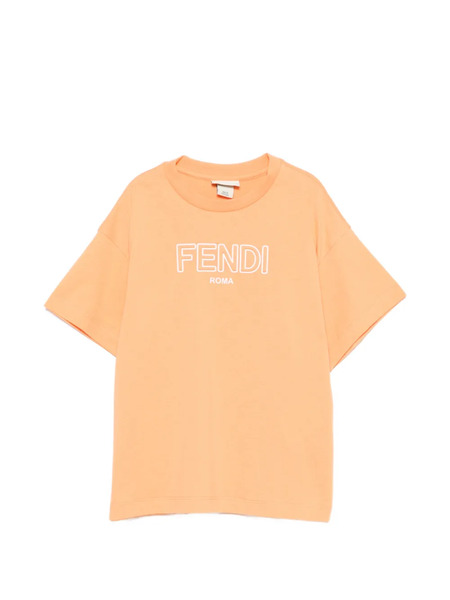  Fendi Kids Logo T-shirt - Orange 