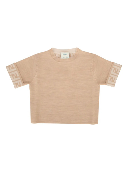  Fendi Kids Monogram T-shirt - Neutrals 
