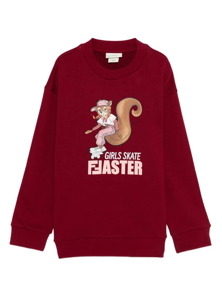  Fendi Kids Squirrel-print Sweatshirt - Red 