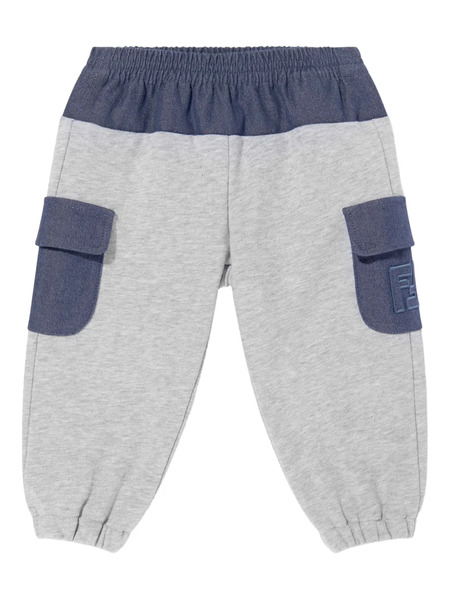  Fendi Kids Two-tone Track Pants - Grey 