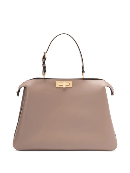  Fendi Large Peekaboo Soft Tote Bag - Neutrals 