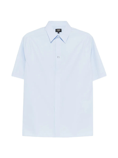  Fendi Logo-appliqué Shirt - Blue 