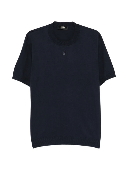  Fendi Logo-detail T-shirt - Blue 
