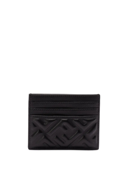  Fendi Logo-embossed Cardholder - Black 