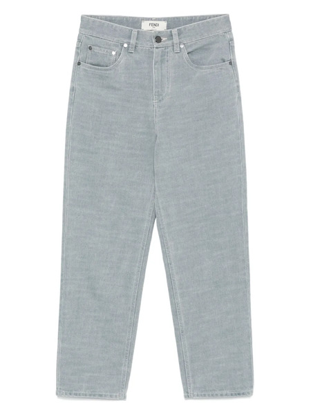  Fendi Logo-embossed Jeans - Blue 