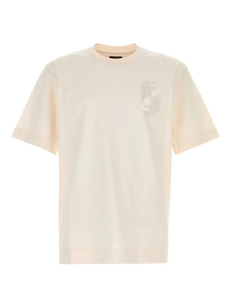  Fendi Logo-embroidered T-shirt - Neutrals 