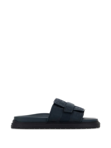  Fendi Logo-pattern Sandals - Blue 