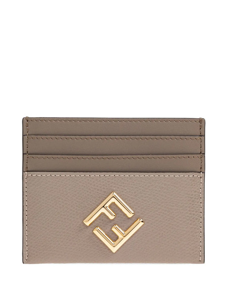  Fendi Logo-plaque Card Holder - Neutrals 
