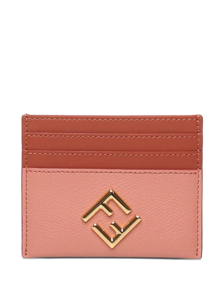  Fendi Logo-plaque Cardholder - Pink 