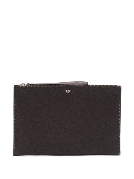  Fendi Logo-print Wallet - Brown 