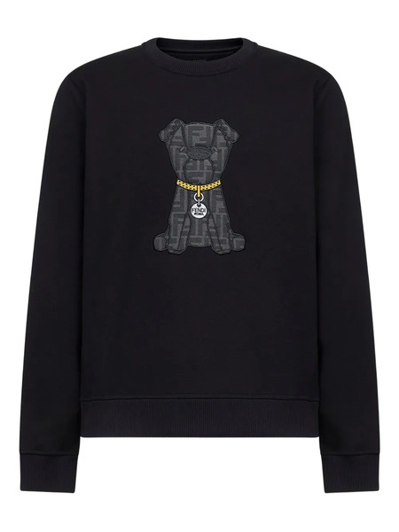 Fendi Logo Sweatshirt - Black 