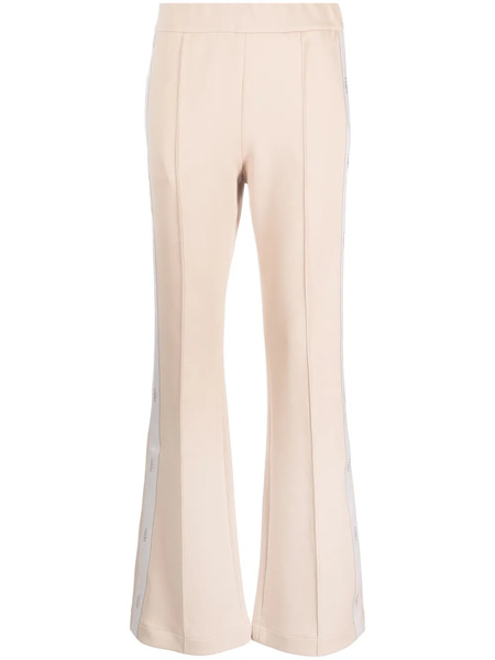  Fendi Logo-tape Flared Track Pants - Neutrals 