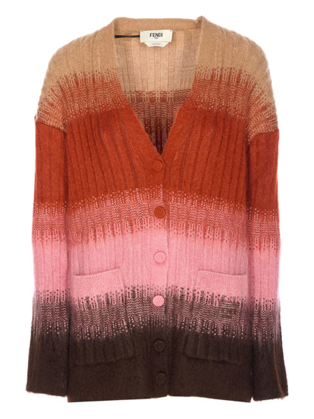  Fendi Long-sleeve Cardigan - Brown 