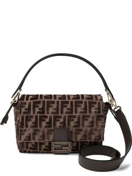  Fendi Mamma Baguette Pattern Tote Bag - Brown 