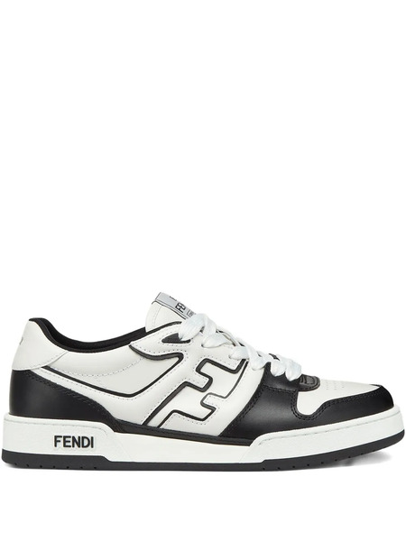  Fendi Match Leather Sneakers - White 