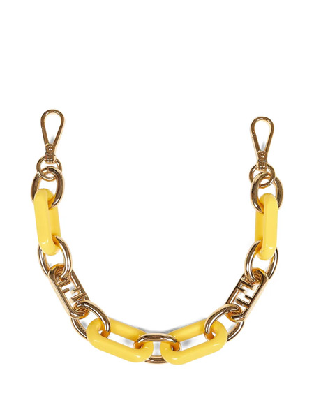  Fendi Mini Ff Chain Bag Strap - Yellow 
