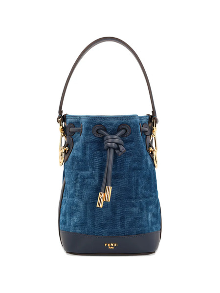  Fendi Mini Mon Tresor Bucket Bag - Blue 