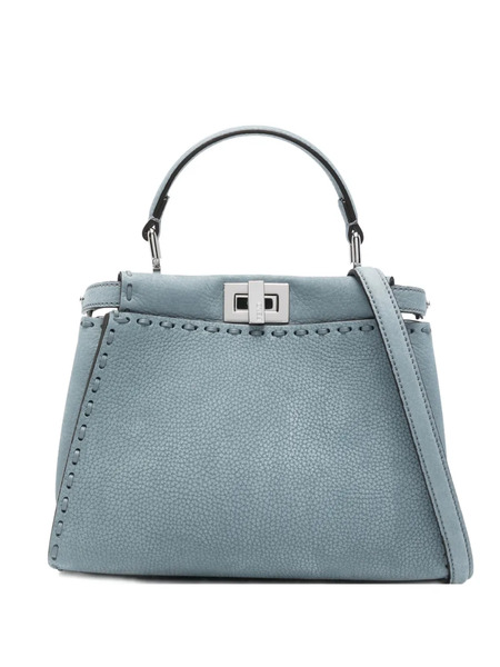  Fendi Mini Peekaboo Tote Bag - Blue 