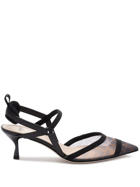  Fendi 55mm Colibri Pumps - Black 