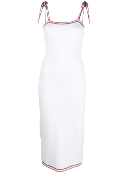  Fendi Monogram Midi Dress - White 