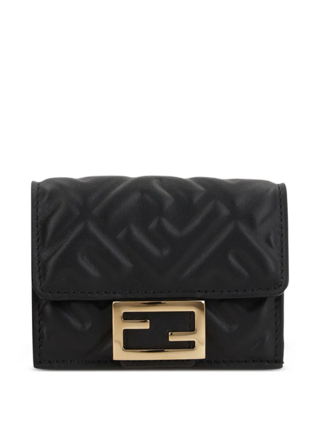  Fendi Monogram-pattern Wallet - Black 