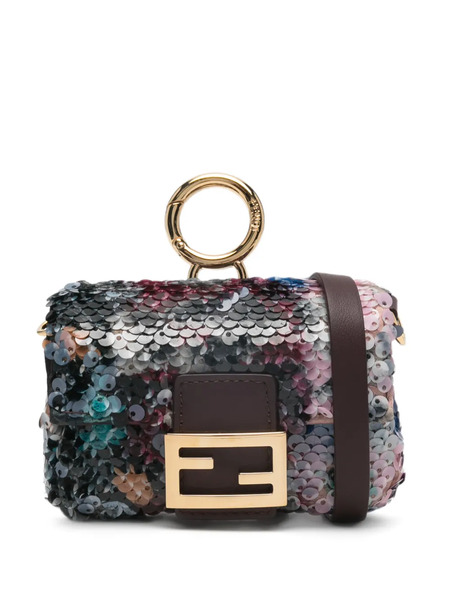  Fendi Nano Baguette Cross Body Bag - Brown 
