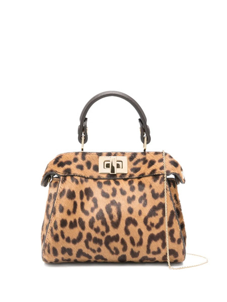  Fendi Nano Peekaboo Mini Bag - Brown 