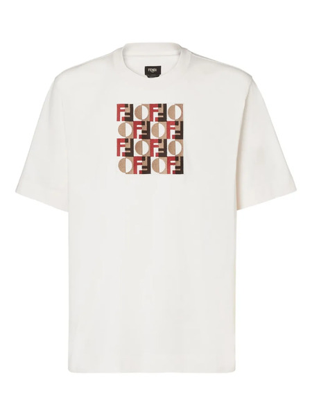  Fendi Patterned-print T-shirt - White 