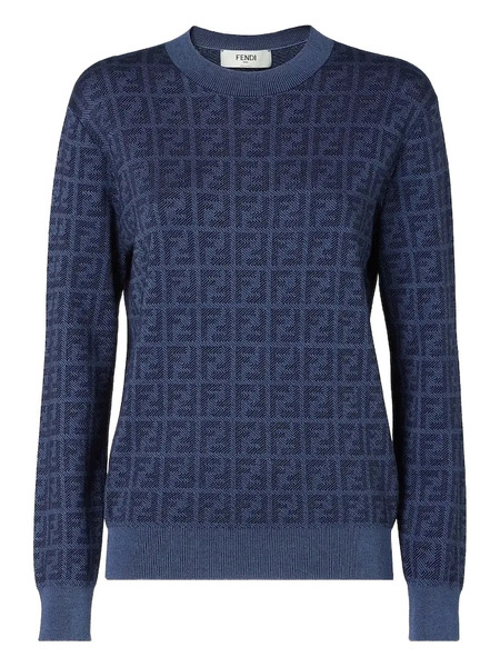  Fendi Patterned Sweater - Blue 