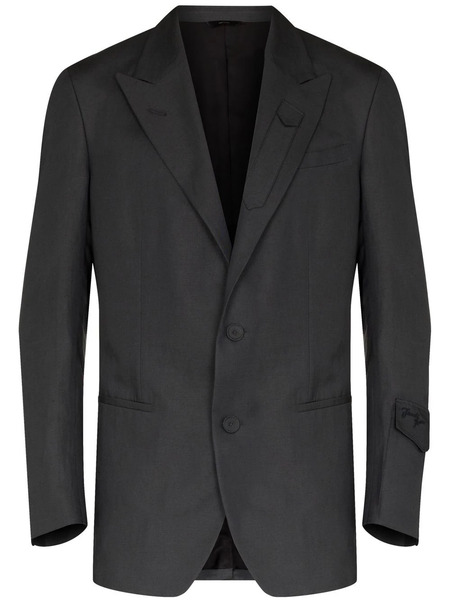  Fendi Peak-lapel Single-breasted Blazer - Grey 