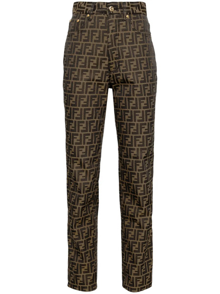  Fendi Pre-owned Monogram Jeans - Brown 