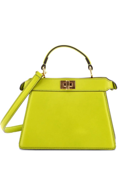  Fendi Pre-owned Peekaboo Iseeu Bag Leather Petite Crossbody Bag - Green 